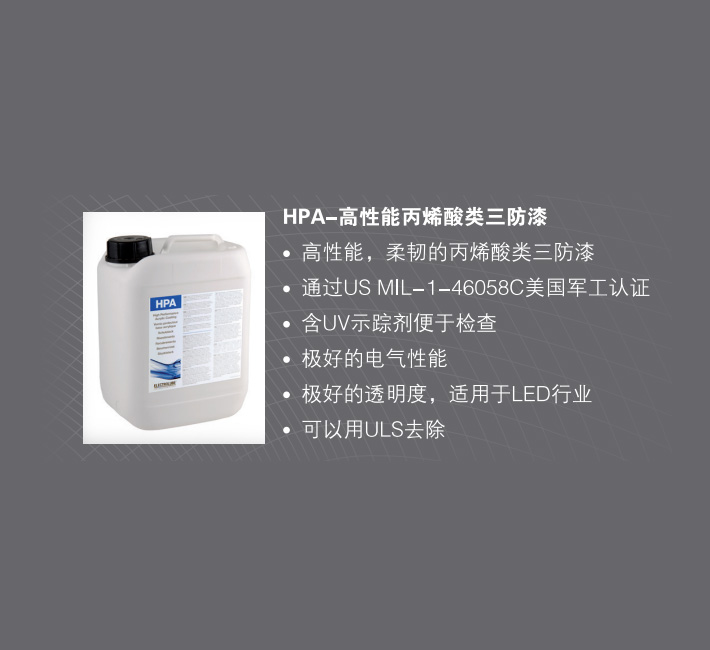 三防漆conform coating 材料